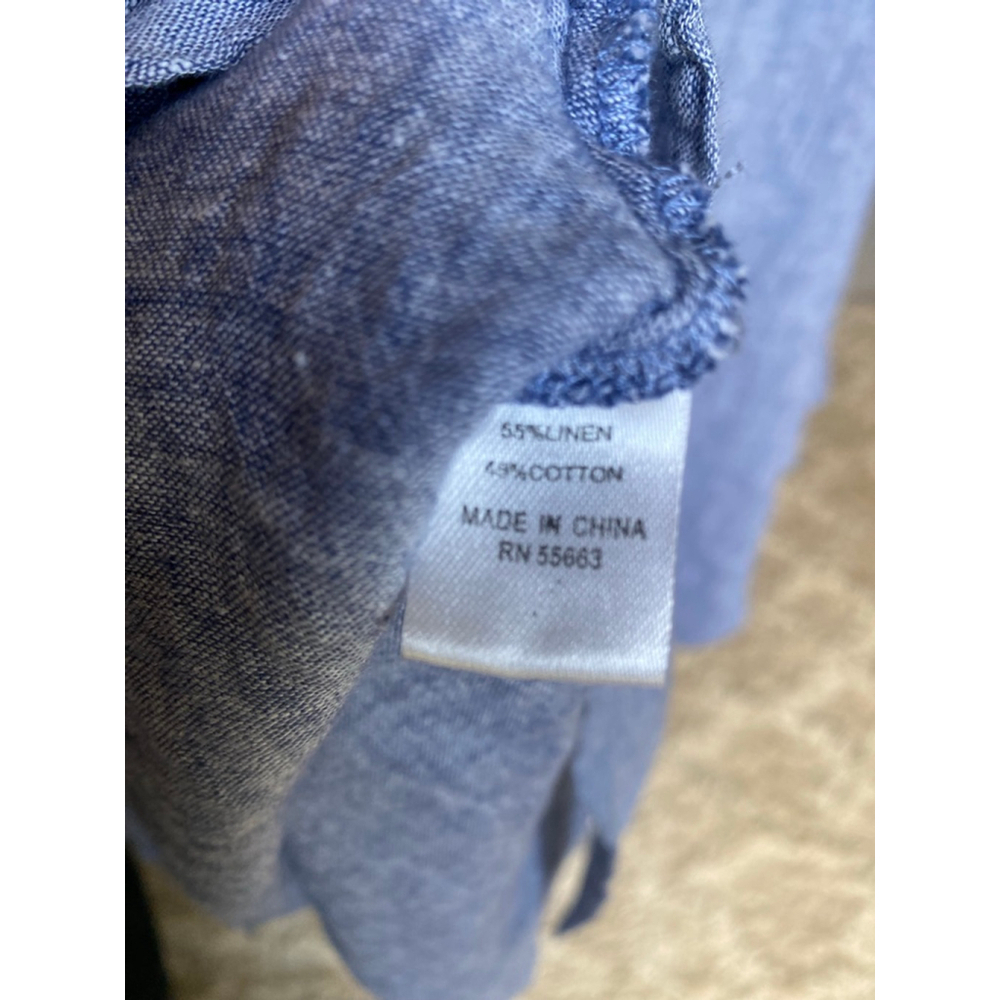 For Cynthia Linen Tunic Dress Mini Lightweight Minimal Coast Vaca Resort Wedding - Picture 7 of 8